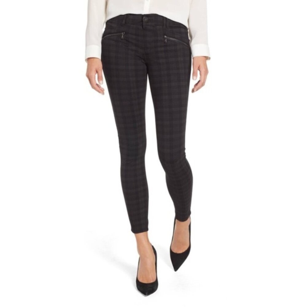Wit & Wisdom Black Ab-Solution Skinny Pants Zipper Detail Size 10P